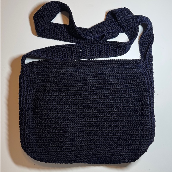 The Sak Navy Blue Crochet Shoulder Bag - Picture 3 of 7
